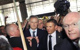  Bruno Le Maire surrounded by farmers at the livestock show 
