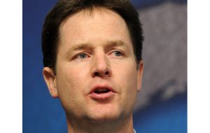 Deputy PM Nick Clegg at the Lib-Dem party conference 