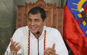 Rafael Correa inaugurated “environment-friendly” oil extraction complex in the Amazon   