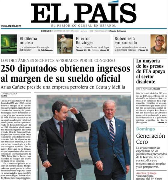 Spanish newspaper El Pais launched this week its Chilean edition