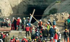 The mine in conflict is where the 33 miners were rescued after 70 days trapped underground 