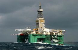 Semi-submersible Eirik Raude is currently drilling offshore Ghana 