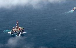 Ocean Guardian is currently drilling exploratory wells 