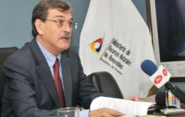 Ecuadorian Minister of Non renewable natural resources Wilson Pastor
