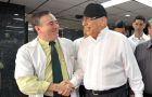 Dr. Boccia congratulates President Lugo