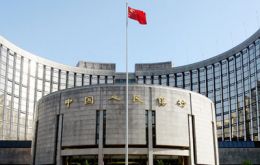 Santa Claus left a brief one line statement at the People’s bank of China  
