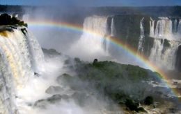 The spectacular falls in the border area of Argentina, Brazil and Paraguay