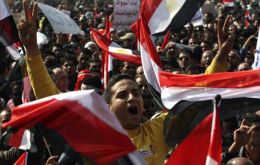 Egyptians celebrate the end of 30 years of Mubarak rule