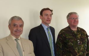 Alistair Craib, Richard Lindsay and Lt Colonel Peter Sonnex