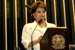 Brazilian president Rousseff shows she can rally the troops