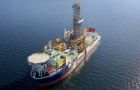 The 228 metres long Stena DrillMax, with its helicopter pad