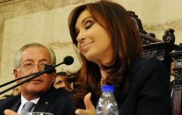 CFK also mentioned Unasur and rebuilt relations with Uruguay  