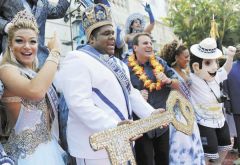 King Momo officially declaring open the fantastic Rio Carnival