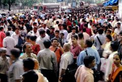 Mumbai on a busy day: millions and millions