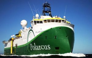 “Polarcus Nadia” is doing 3D seismic surveying over uncovered acreage  