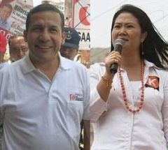 Nationalist Humala and ex president daughter, Keiko Fujimori