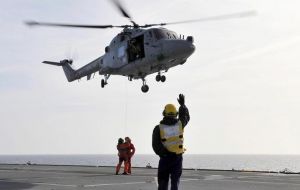 Since 1979 the Lynx was the backbone of the Antarctic patrol ship 