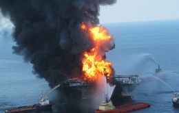 The BP oil disaster in the Gulf of Mexico is very much present 
