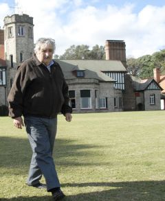 President Jose Mujica up beat on the economy, not so much on politics 