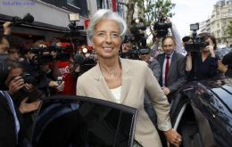 The French Finance minister Lagarde is on a world tour in support for her candidacy 