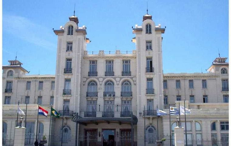 The Mercosur Parliament operates from Montevideo 
