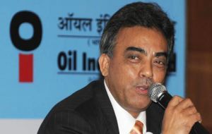 India OIL chairman N M Borah has a war chest of one billion USD 