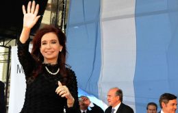 The Argentine president campaigning in the north of Argentina
