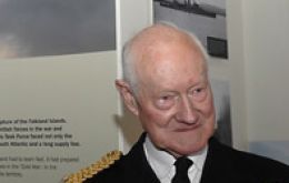 Admiral of the Fleet, Sir Henry Leach, 45 years in the Navy 