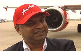 Tan Sri Tony Fernandes CEO of AirAsia the fastest low-cost growing airline in the world