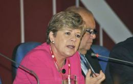 Alicia Bárcena expects the region to keep growing strongly   