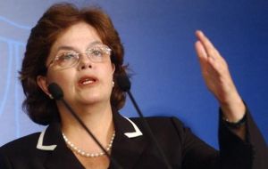 A ‘unique’ development model, according to an enthusiastic Dilma Rousseff 