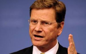 “Well above what the German government considers appropriate”, said Foreign Affairs minister Guido Westerwelle