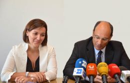  Ms Araujo and Caruana, “what’s good for Gibraltar is good for La Linea and what is bad for La Linea is bad for Gibraltar” (Photo gib.net)
