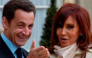 CFK and her peer Sarkozy