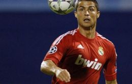 Ronaldo was strongly challenged in Zagreb and had to have three stitches on his right ankle 