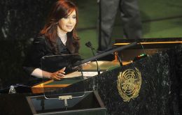  UK must comply with UN resolutions and begin talks with Argentina, insisted CFK 