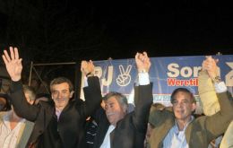Victory celebration for the Cristina Kirchner candidates  (Photo DyN)