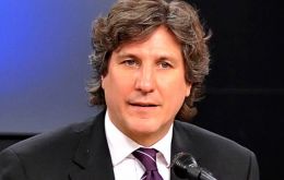 Vice-president elect and Minister of Economy Boudou made the announcement 
