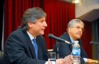 Vice-president elect Boudou and Planning minister De Vido make the announcement