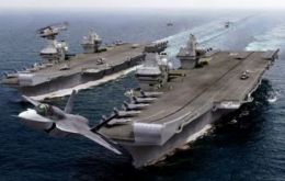 HMS Queen Elizabeth and HMS Prince of Wales were saved from the axe it would cost more to cancel the projects than to proceed with them.