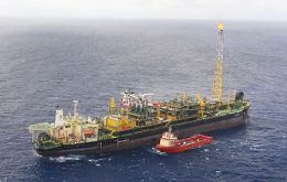 The FPSO Cidade de Vitória is operating in the area 