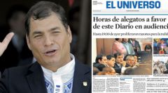 Pte. Correa and El Universo is Quito’s most renowned newspaper