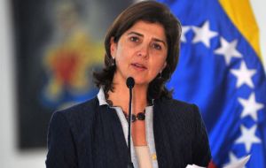 Colombian Foreign minister Maria Angela Holguin made the announcement 