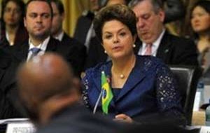 On Wednesday the Brazilian president choked back tears as she read the names of relatives of disappeared guerrillas 