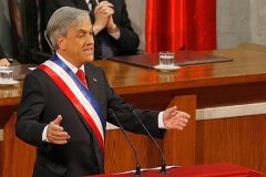 The Chilean president in his annual state of the country speech to Congress