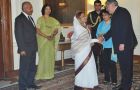 President Lugo is received by his peer Pratibha Patil