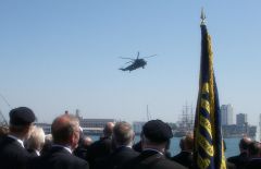 The Sea King fly-past at Portsmouth 