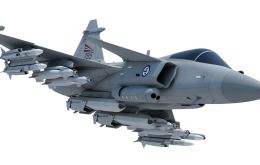 The Gripen fighter jet flown by six countries and which Saab wants to add Brazil 
