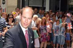 The Queen&rsquo;s youngest son is cheered by the Gib crowd (Photo by Gibnews.net)