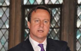 “Absolutely” no negotiations on sovereignty without Islanders’ consent, pledged Cameron (Photo: P.Pepper) 